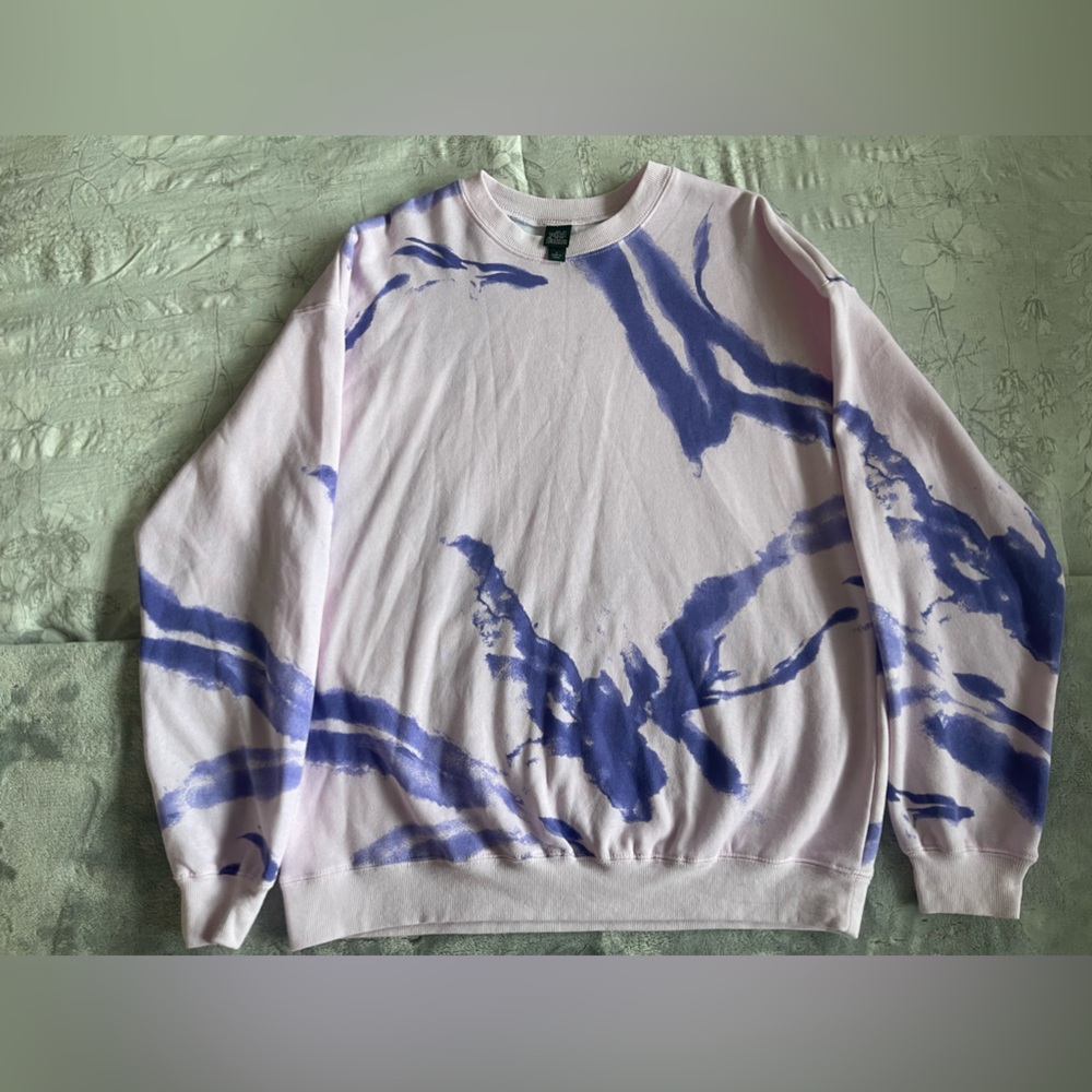 Pink and purple crew neck sweater never worn